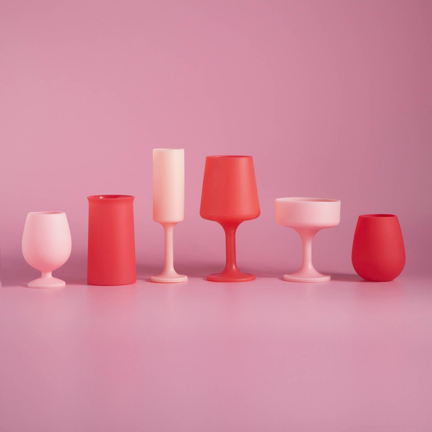 Unbreakable Silicone Wine  Glasses – Cherry | Blush