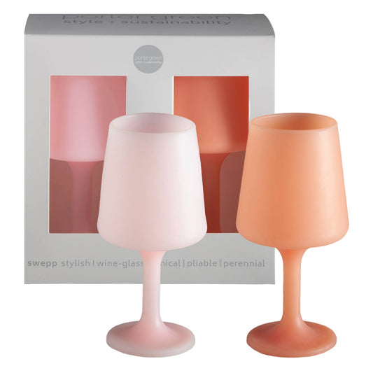 Unbreakable Silicon Wine Glasses – Peach | Petal