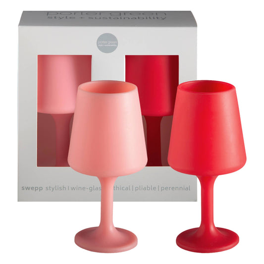 Unbreakable Silicone Wine  Glasses – Cherry | Blush