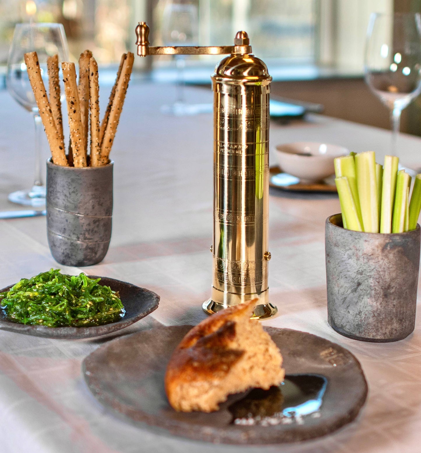 THE ORIGINAL "LARGE BRASS MILL' - 10" PEPPER GRINDER