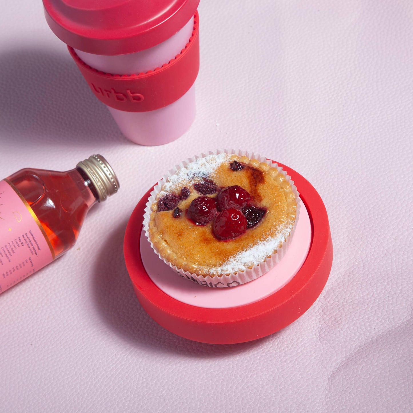 Unbreakable Silicon Coasters – Cherry | Blush