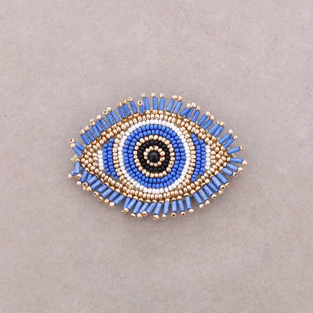 Turkish Eye Bead Brooch
