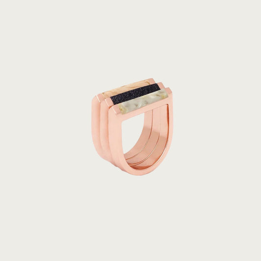 ALEXANDRA RING SET – SEA SALT