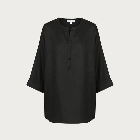 ASHLEE TUNIC SHIRT – BLACK
