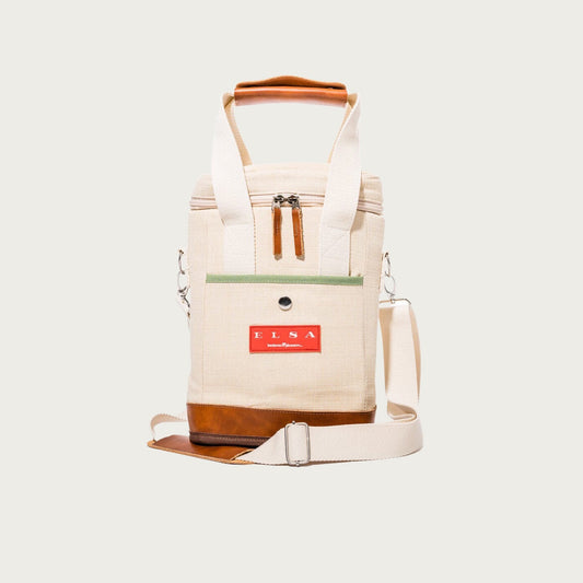 THE WINE COOLER BAG – ELSA CREAM