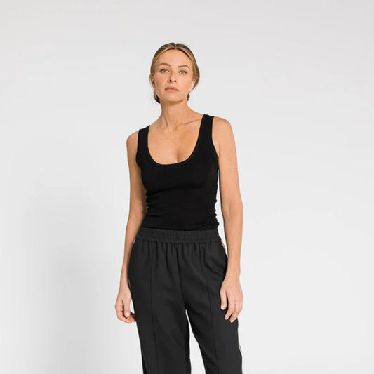 ADELE KNIT TANK – BLACK