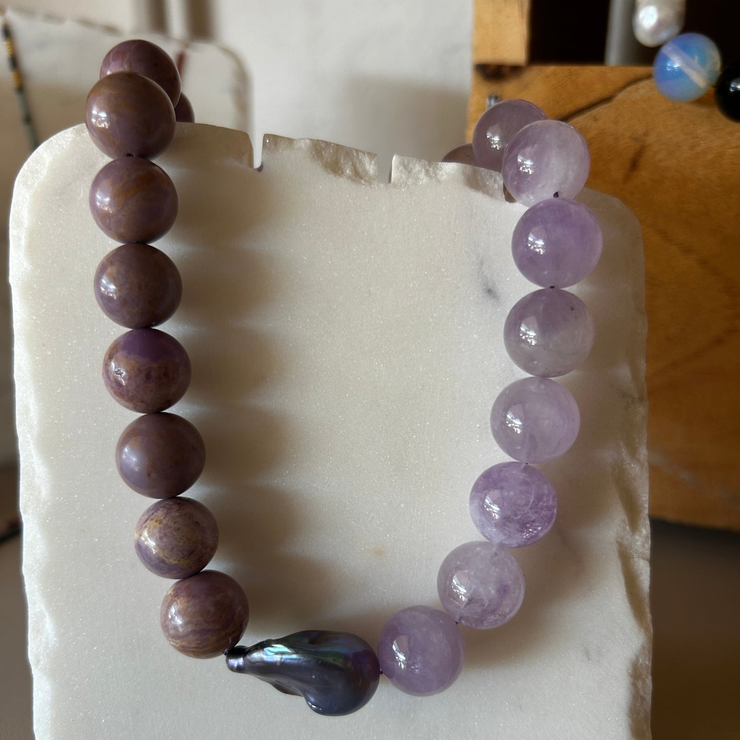 Heavy duty Semi precious choker