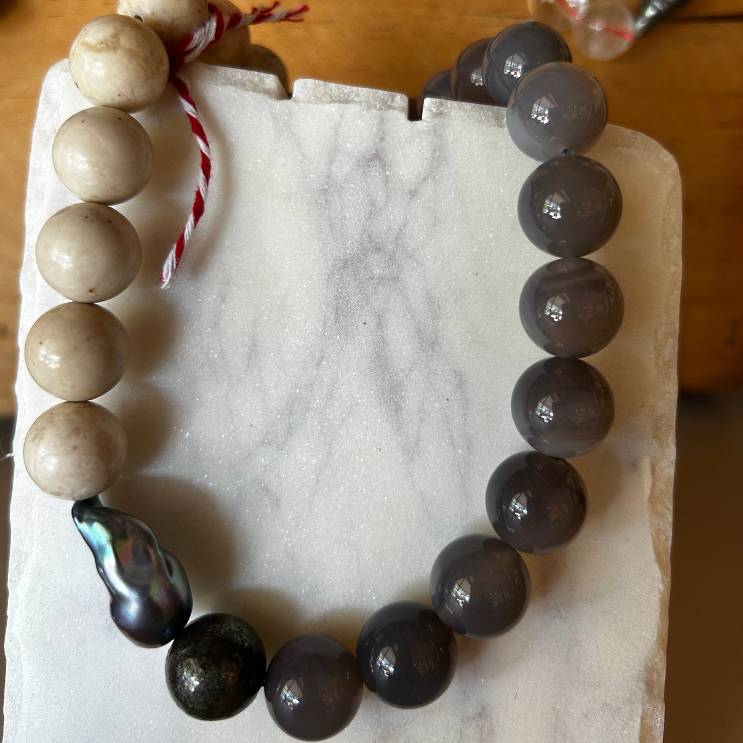Heavy duty Semi precious choker