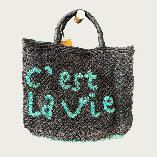 SMALL JUTE BAG – C'EST LA VIE