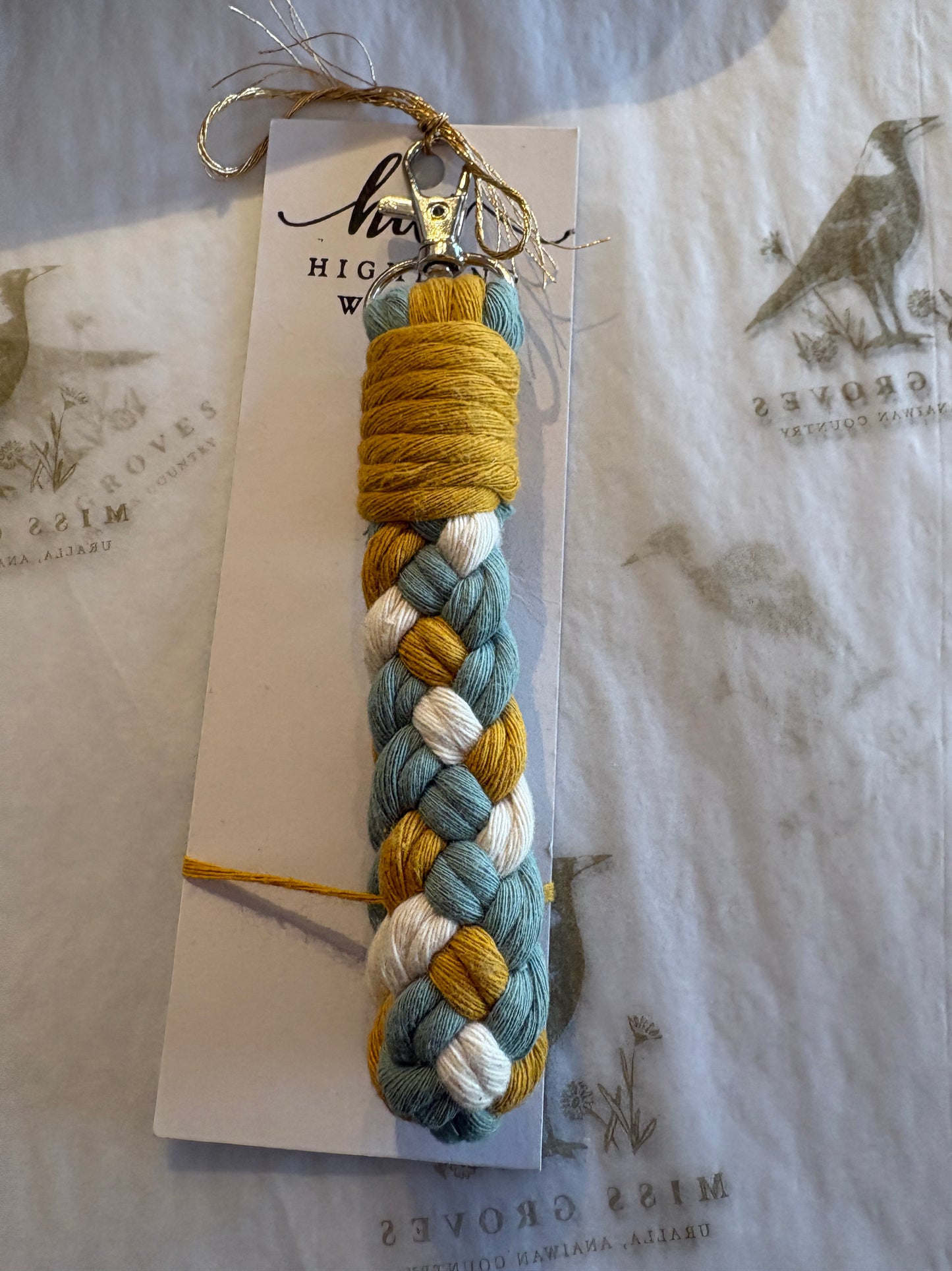 HIGHLAND WEAVE KEY CHARM
