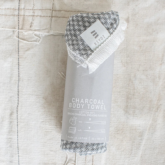 JAPANESE CHARCOAL BODY TOWEL