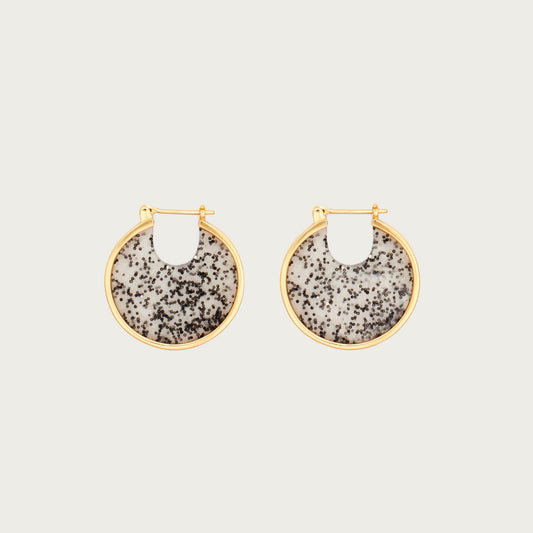 SMALL ECLIPSE HOOPS – CAVIAR