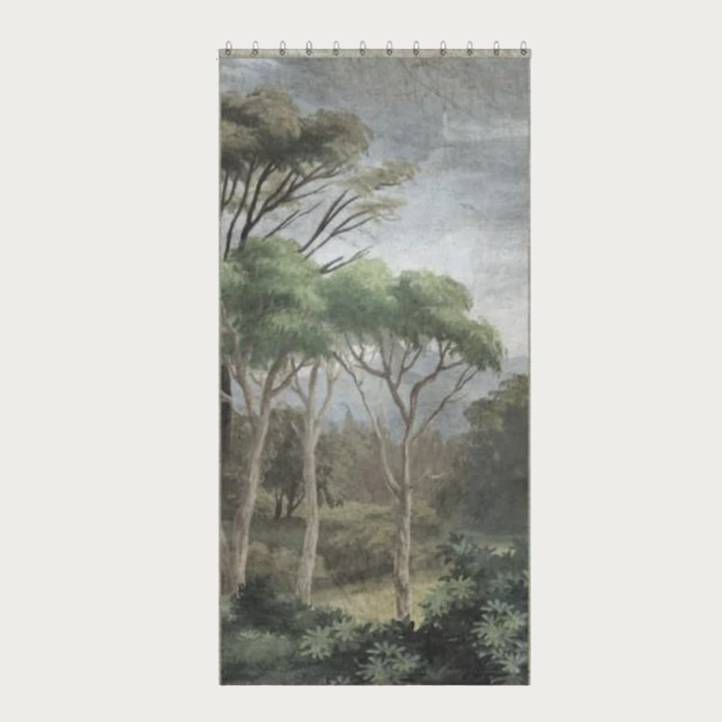 MANOSQUE PRINTED LINEN CURTAIN-WALL PANEL