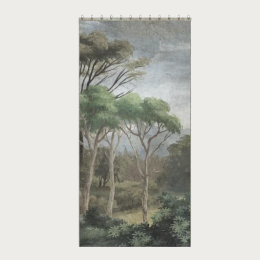 MANOSQUE PRINTED LINEN CURTAIN-WALL PANEL