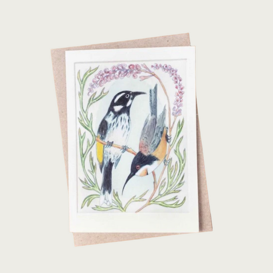 GREETING CARD – HONEYEATERS