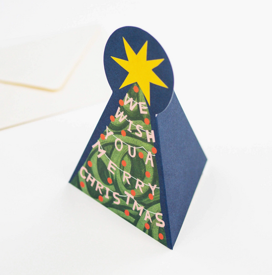MERRY CHRISTMAS TREE FOLD OUT CARD
