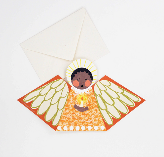 ORANGE ANGEL FOLD OUT CARD