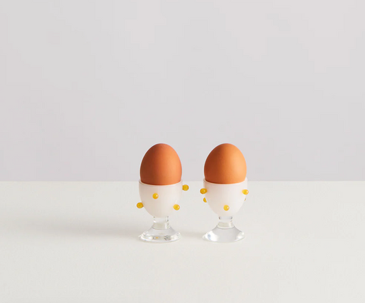 2 POMPONETTE EGG CUPS