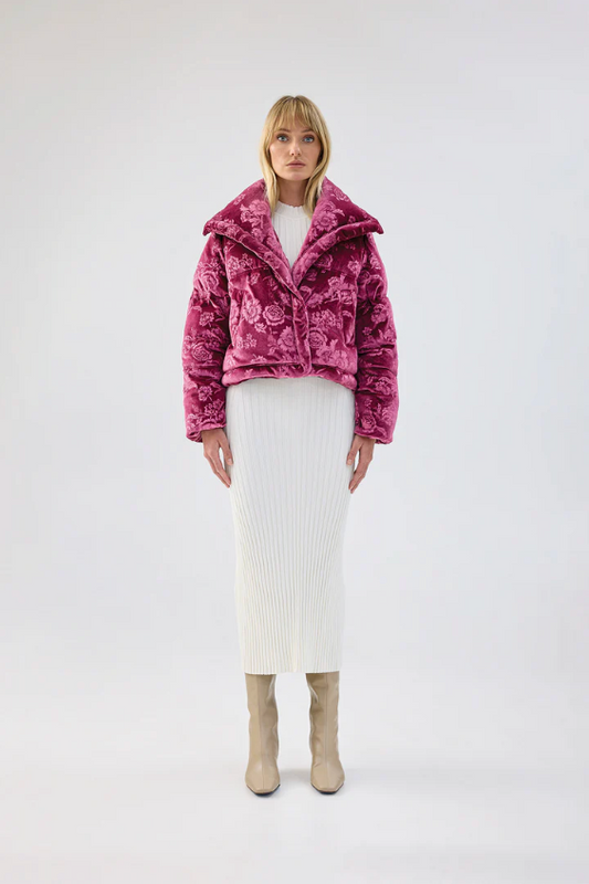 UNREAL FUR - LA CHANSON PUFFER JACKET (Size Small)