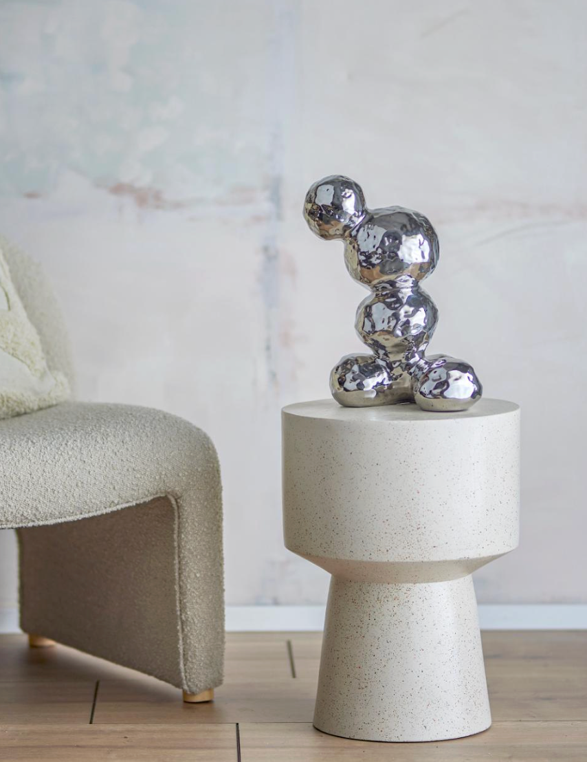 Bobby Deco Silver Sculpture