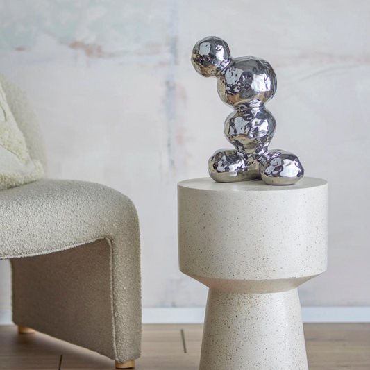 Bobby Deco Silver Sculpture