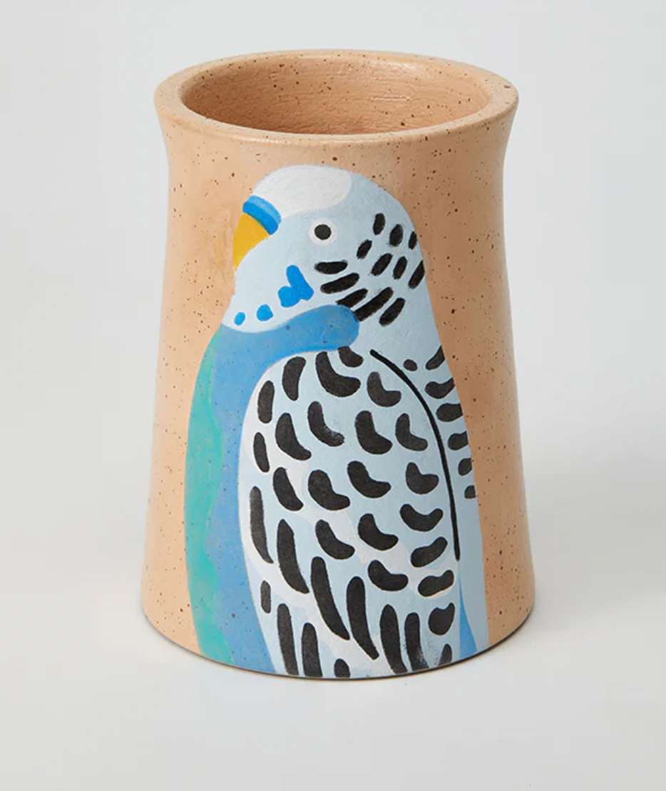 AERIAL BUDGIE VASE