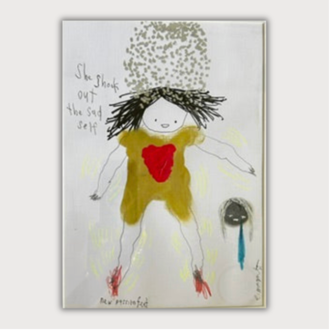 EMMA MAGENTA ORIGINAL ART