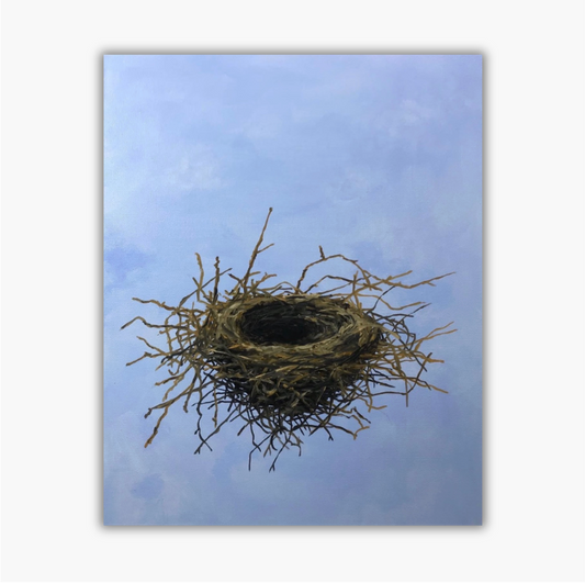 EMPTY NEST OIL ON CANVAS