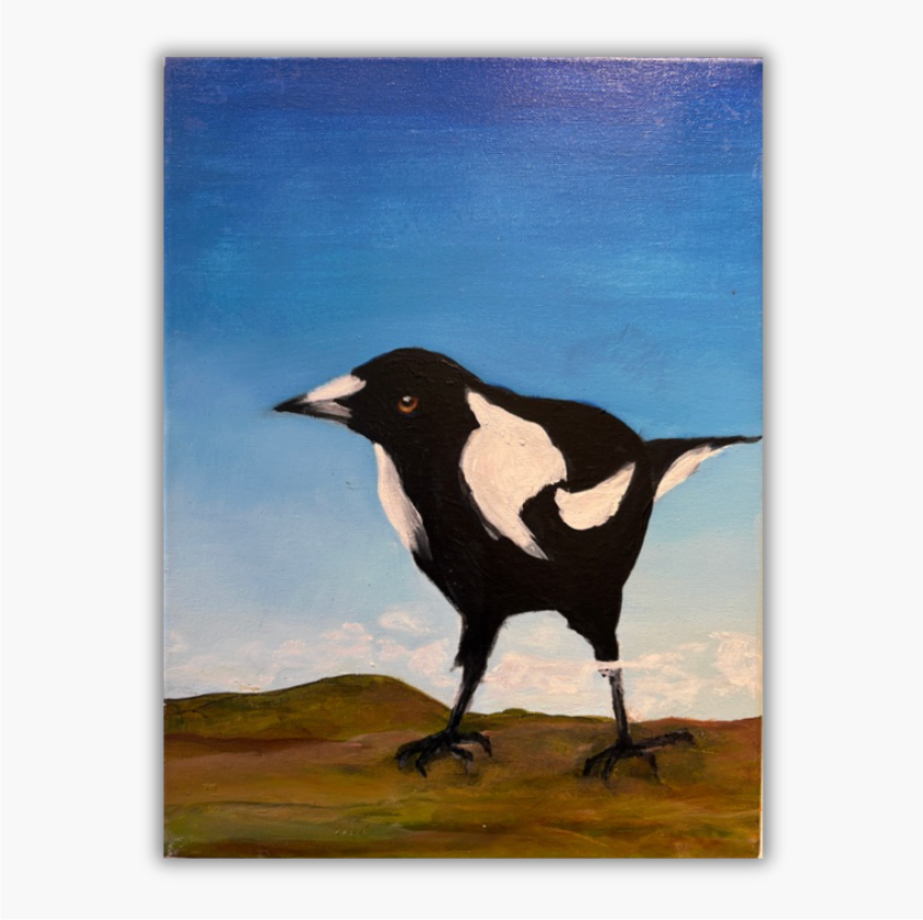 MAGPIE 1 OIL ON CANVAS