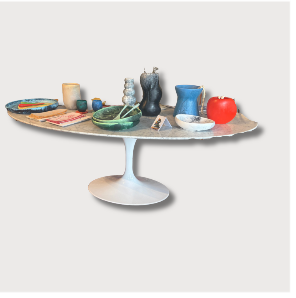 MARBLE TULIP TABLE