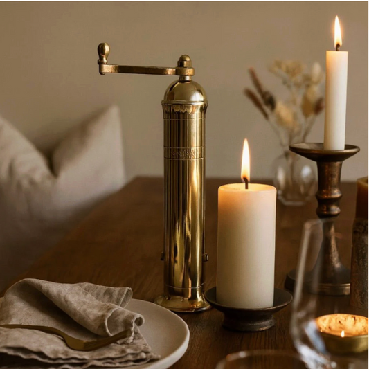 THE ORIGINAL "LARGE BRASS MILL' - 10" PEPPER GRINDER