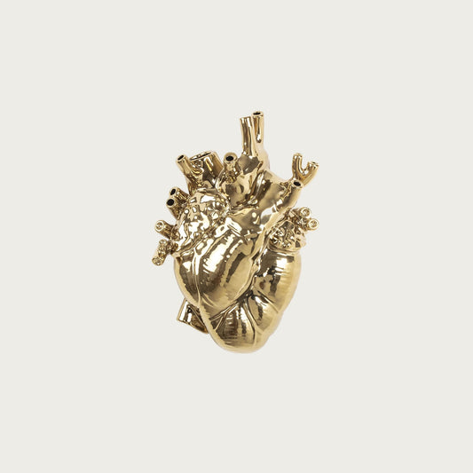 LOVE IN BLOOM HEART VASE – GOLD
