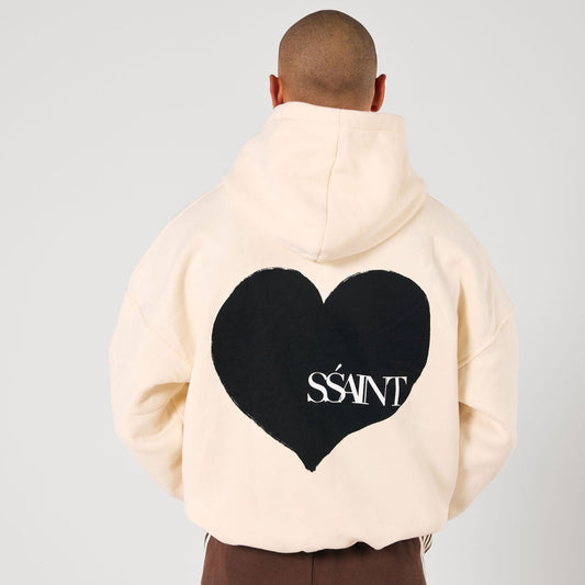 SŚAINT HEART HOODIE – BUTTER