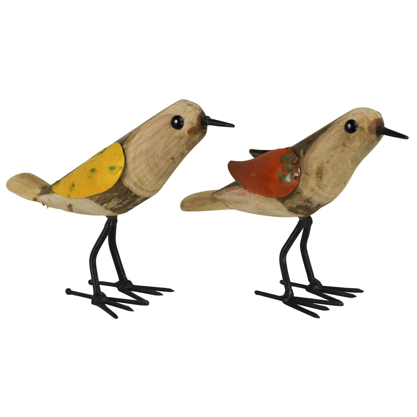 BIRDS, WOOD AND METAL