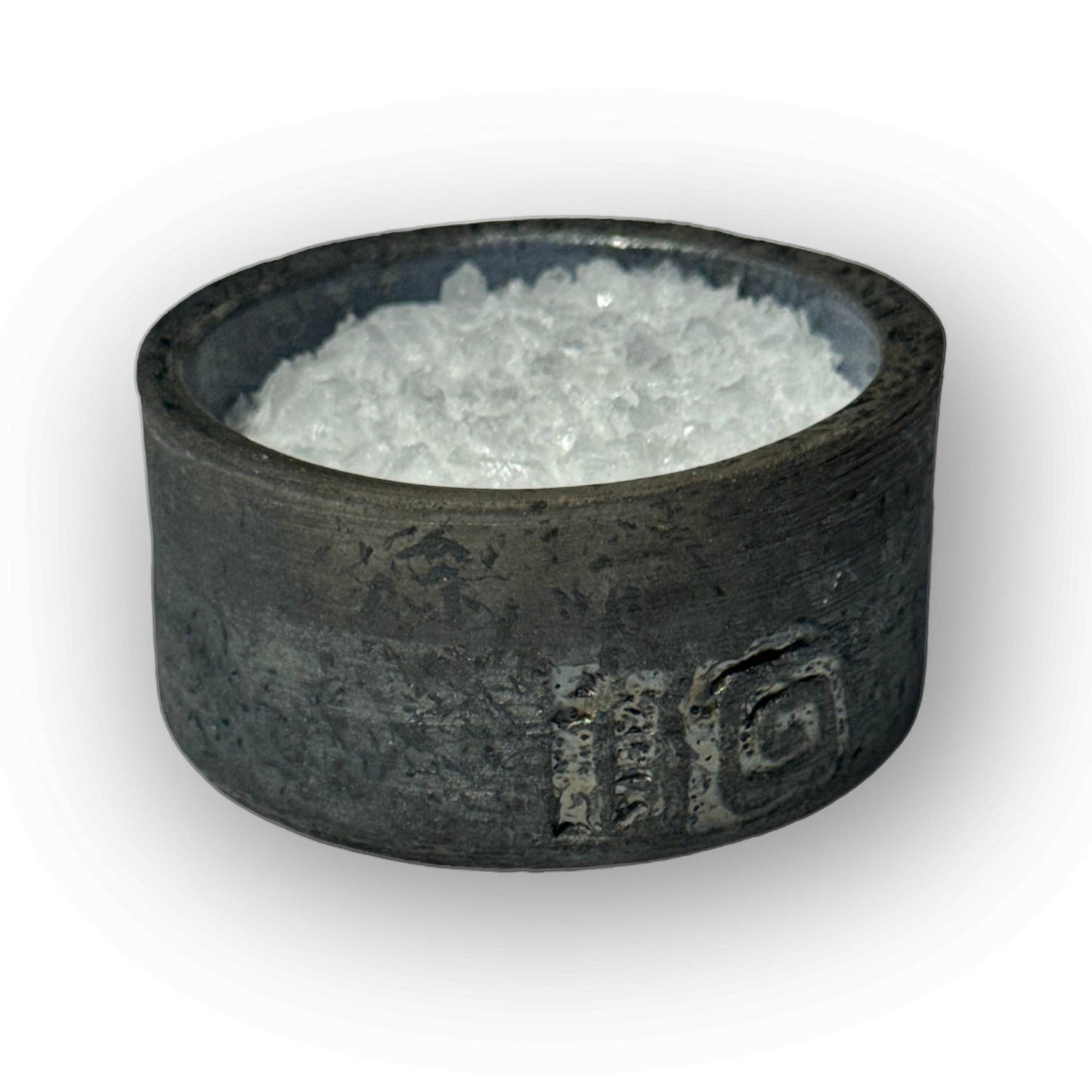 HANDMADE RAKU-FIRED SALT BOWLS IN 3 DIFFERENT GLAZES