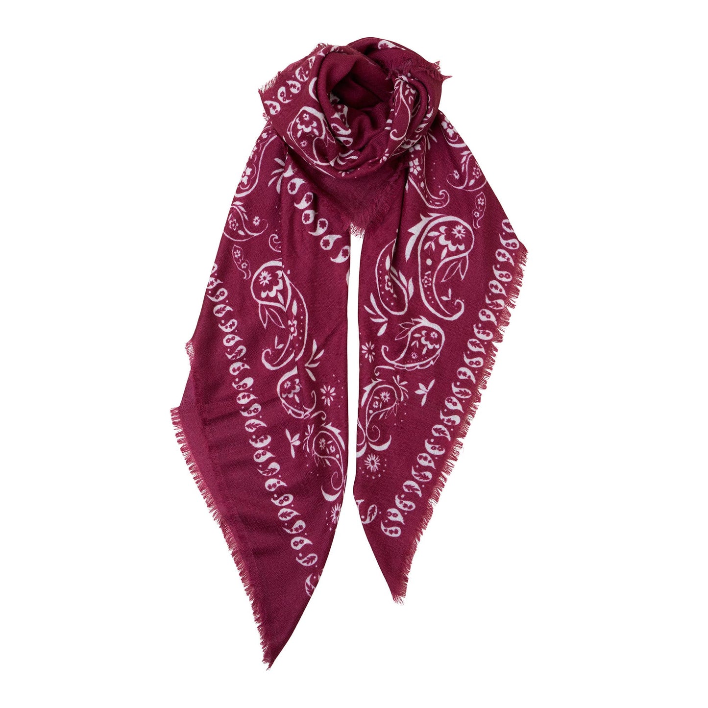 PRINTED XL CASHMERE BANDANA