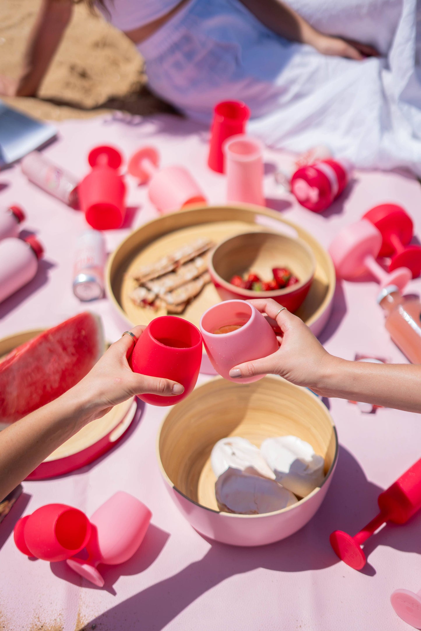 Unbreakable Silicone Glasses – Cherry | Blush