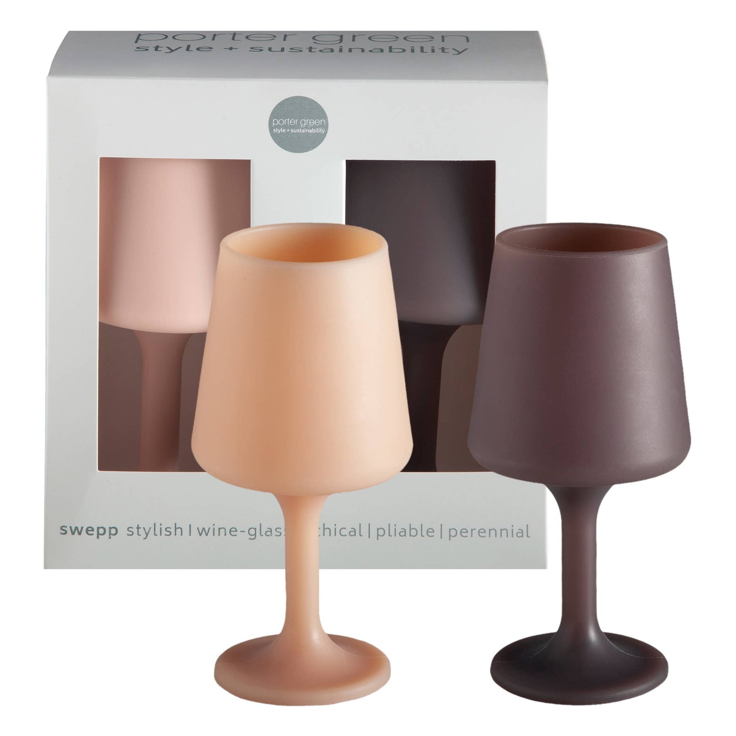 Unbreakable Silicone Wine Glasses – Latte | Donkey