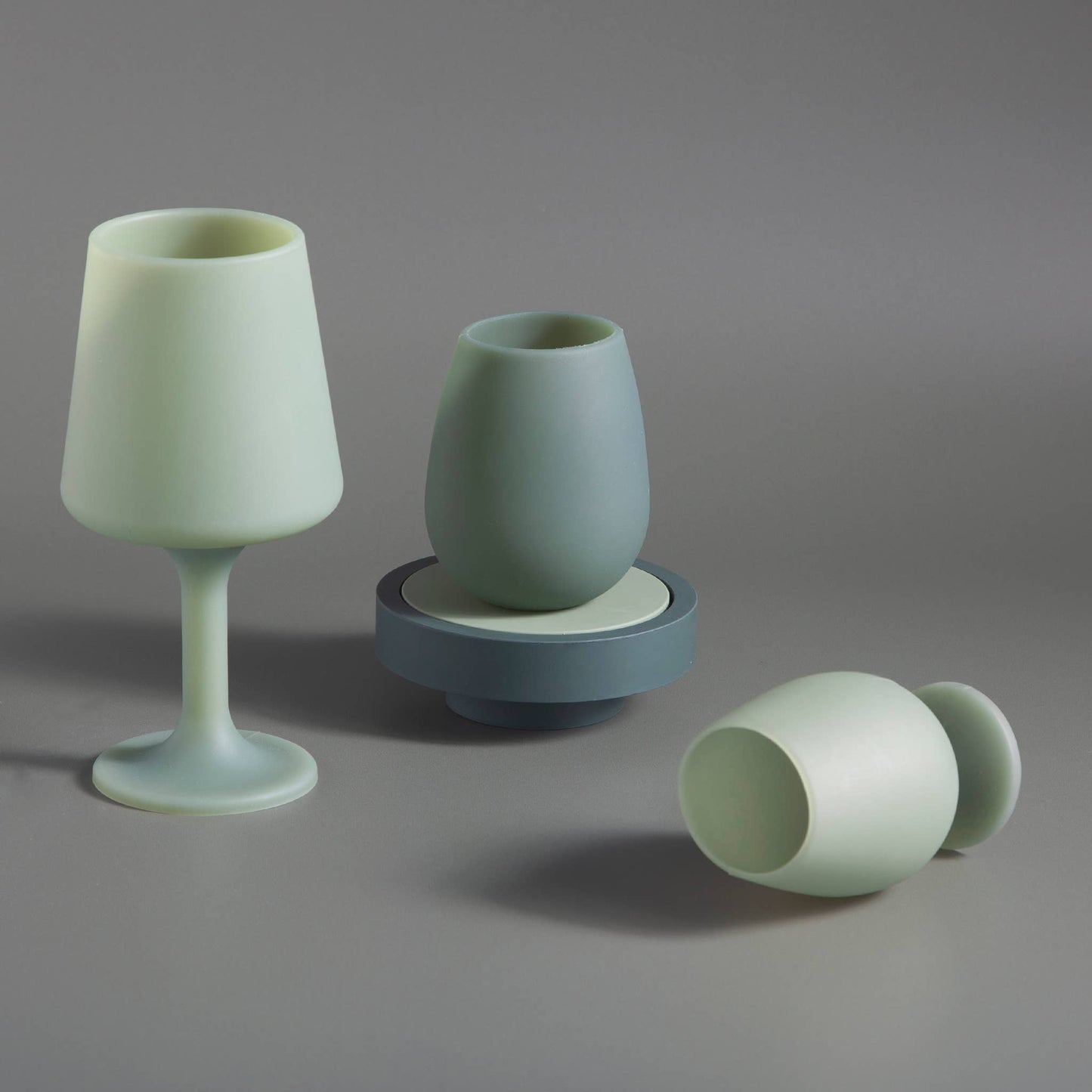 Unbreakable Silicone Wine Glasses – Sage | Olive