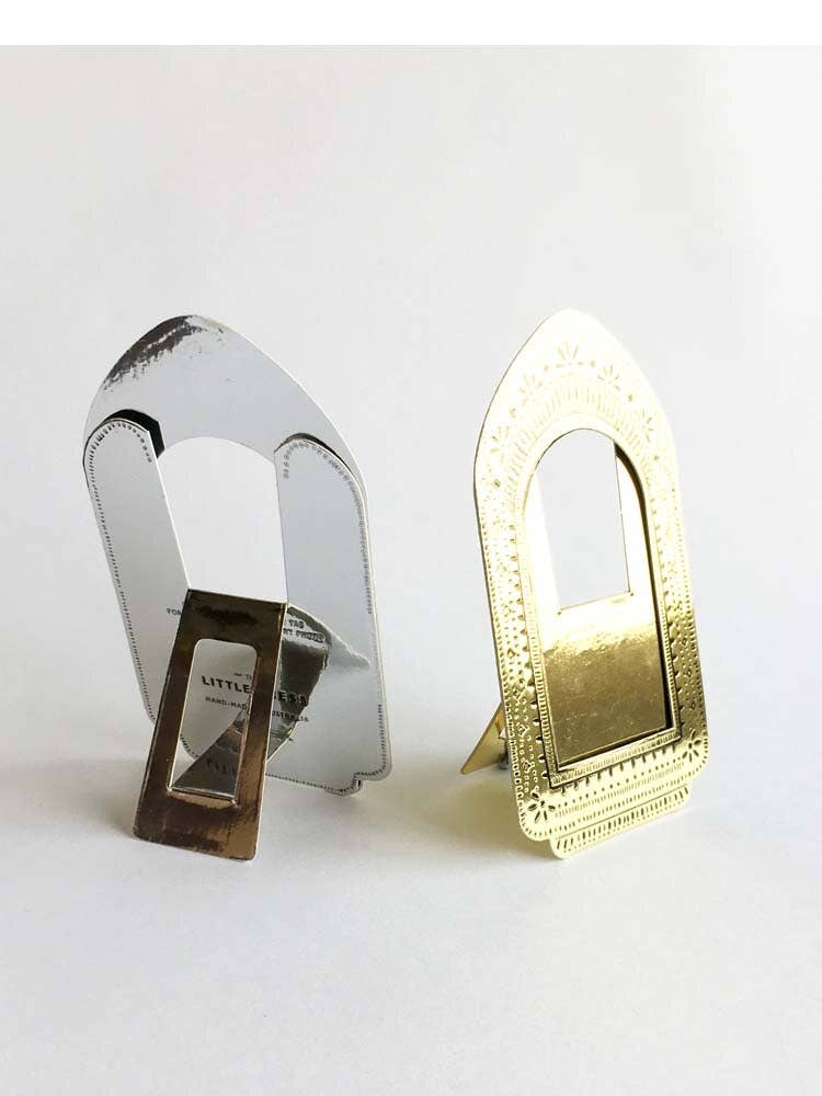 TALL SILVER FAUX TIN FRAME