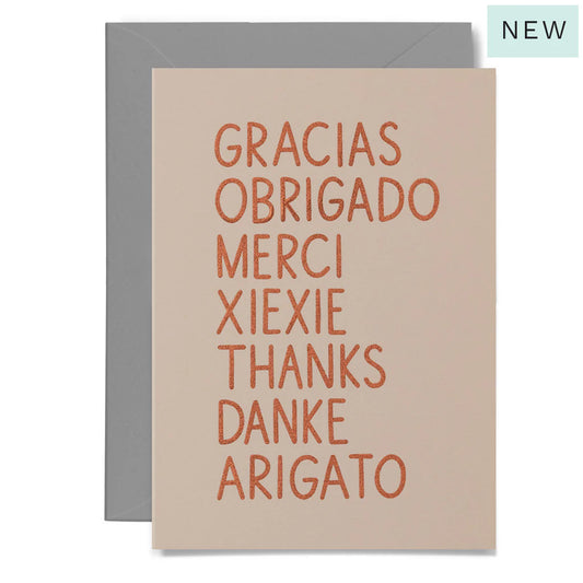 GRACIAS OBRIGADO MERCI XIEXIE THANKS DANKE ARIGATO
