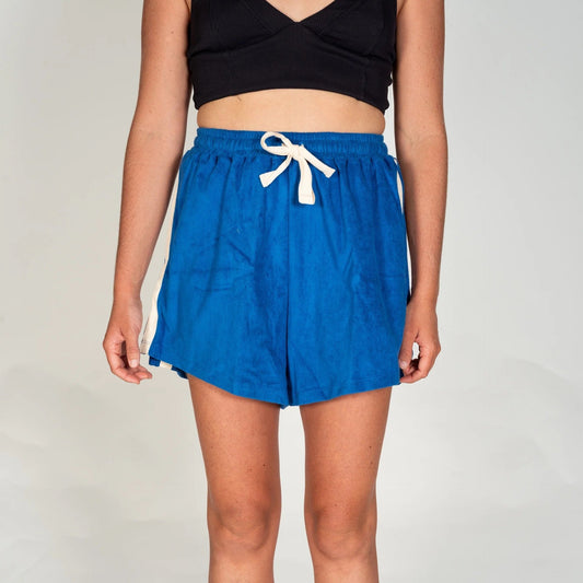 TERRY TOWEL SHORT – COBALT