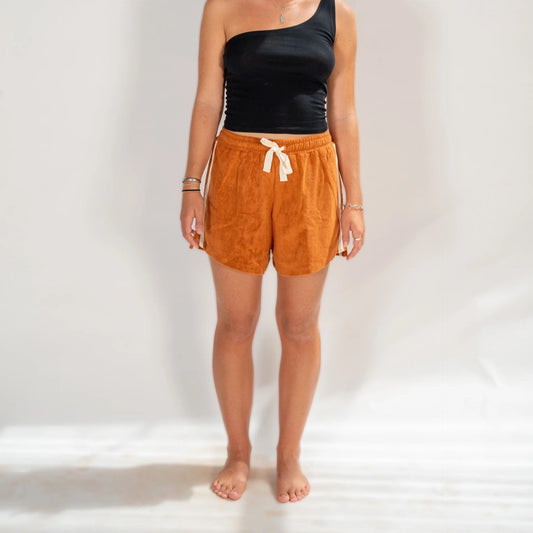 TERRY TOWEL SHORT – RUST